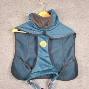 Wilderdog Fleece Dog Jacket Teal Heather High Neck Snood Coat Size M 24in